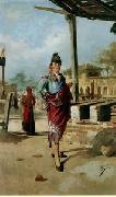 unknow artist, Arab or Arabic people and life. Orientalism oil paintings 168